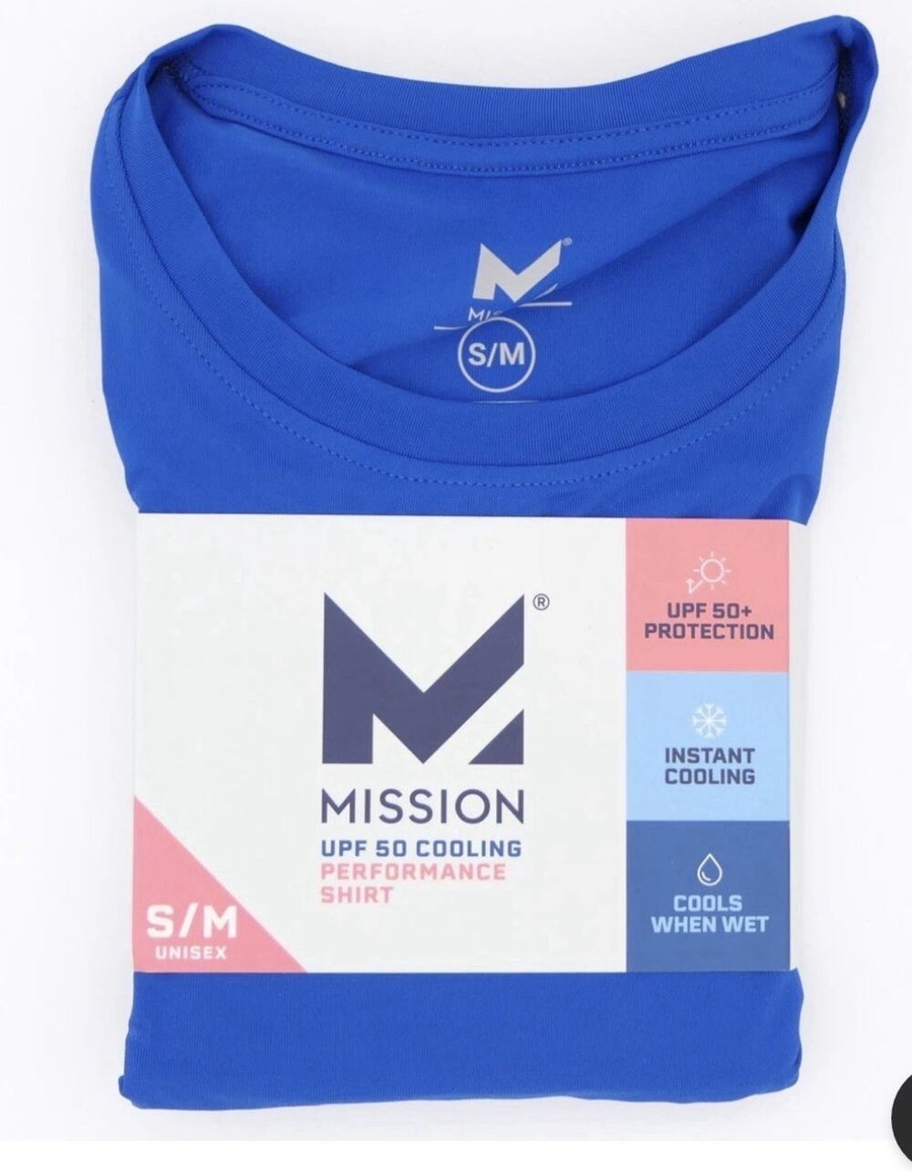 Mission UPF 50 Cooling Performance Shirt Long Sleeve Unisex Lapis Blue S/M
